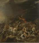 Jordaens Hans III The Pharaon Periching in Red Sea  - Hermitage